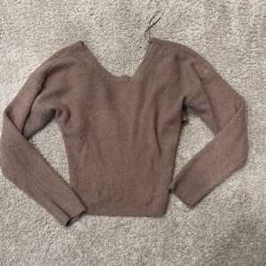 Pink Rose Women's Tan Sweater